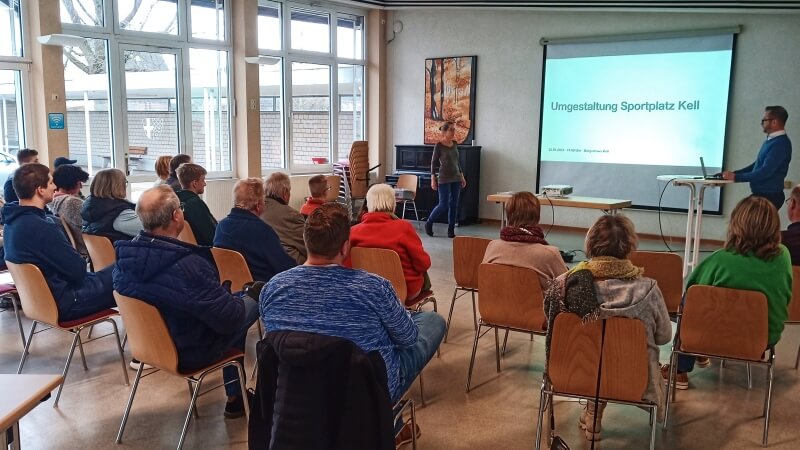 Workshop und Informationsveranstaltung im Bürgerhaus zur Sportplatzumstelatung