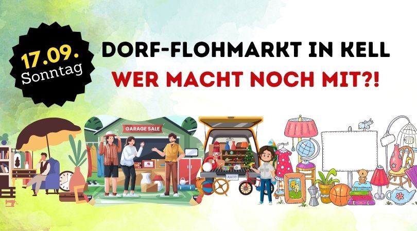 Der Termin für den Dorf-Flohmarkt steht fest: Sonntag 17.09.2023
