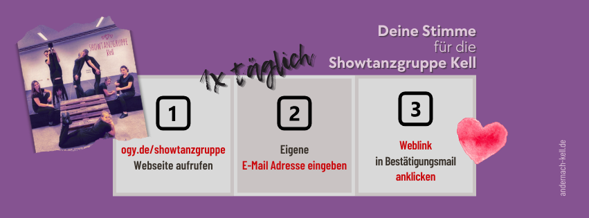 EVM Palettenparty - Deine Stimme für die Showtanzgruppe Kell