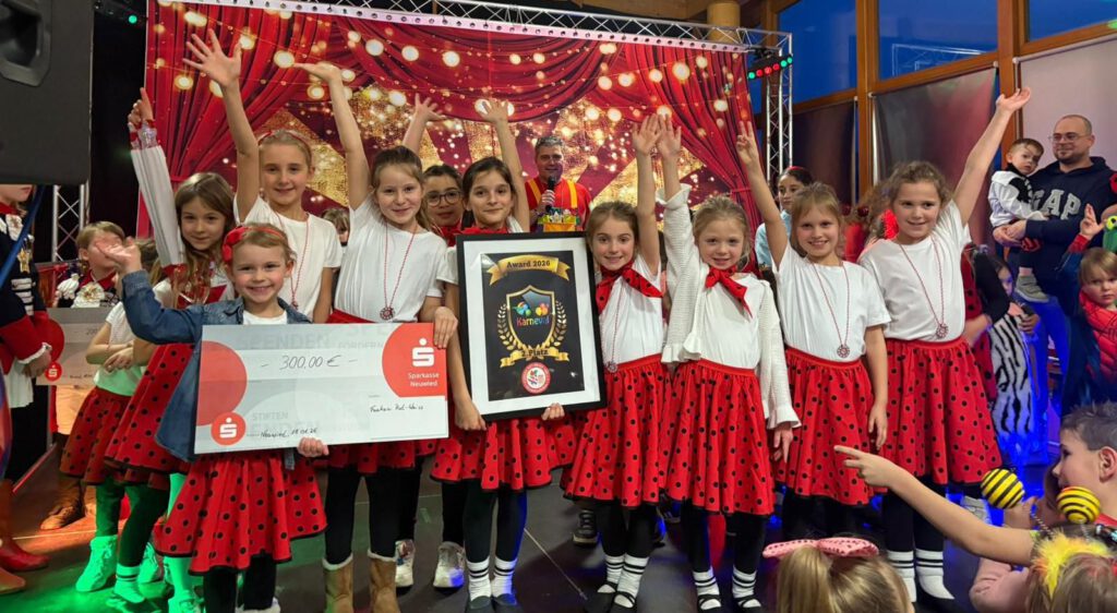 Tanzgruppe Keller Dorfkinder zu Gast bei den Funken Rot-Weiss 1884 e.V. Neuwied